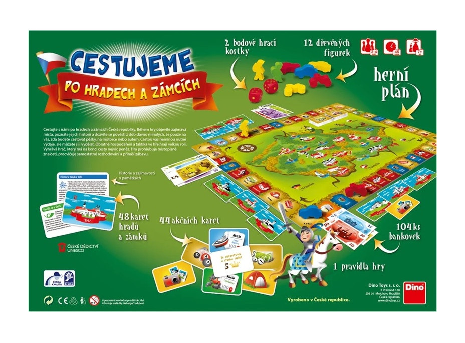 Dino Rodinná hra Cestujeme po hradoch a zámkoch