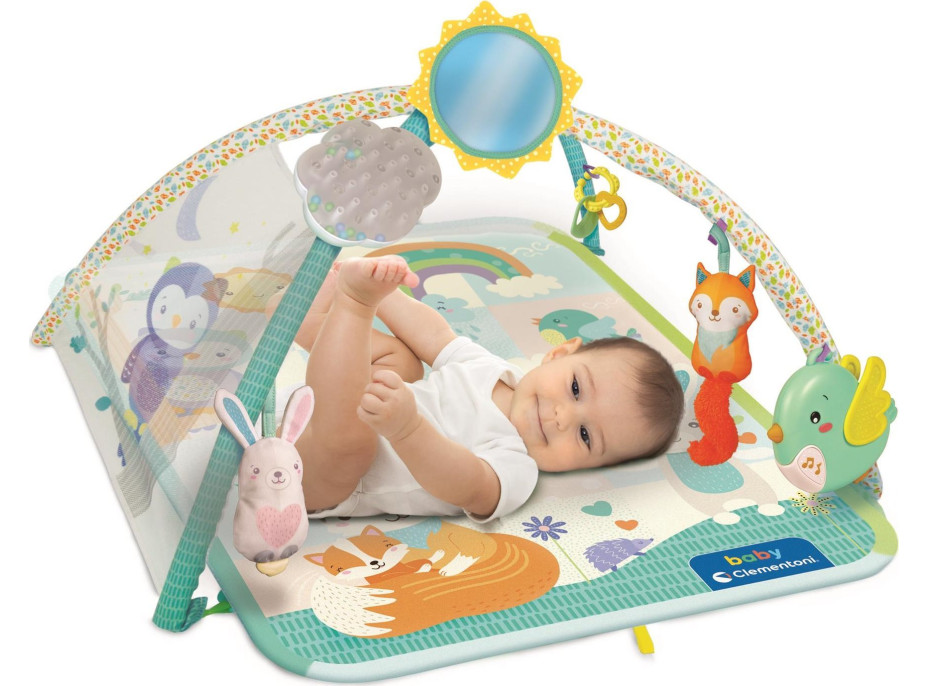 CLEMENTONI BABY Soft Podložka s hrazdičkou Hraj sa so mnou