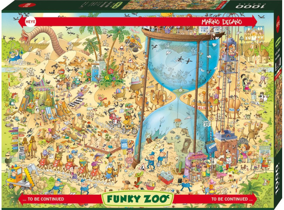 HEYE Puzzle Šialená ZOO: Púštna expozícia 1000 dielikov