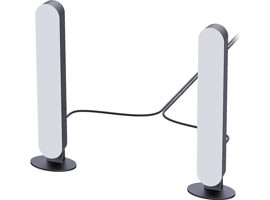 Solight LED RGB osvetlenie Gaming, diaľkový ovládač, zvukový senzor, USB