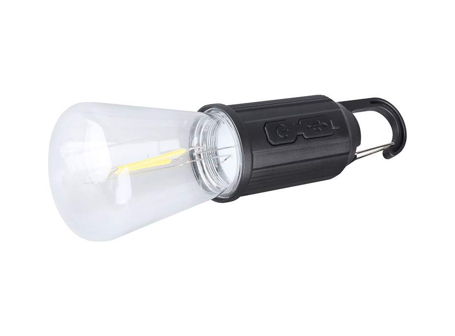 Solight LED nabíjacia žiarovka Camping, 100lm, Li-Ion, display box