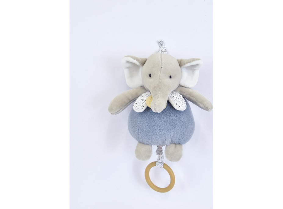 Doudou Plyšový slon hrajúci melódiu 20 cm