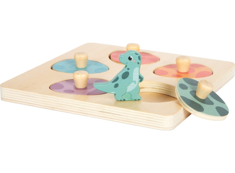 small foot Drevené pamäťové puzzle Dino