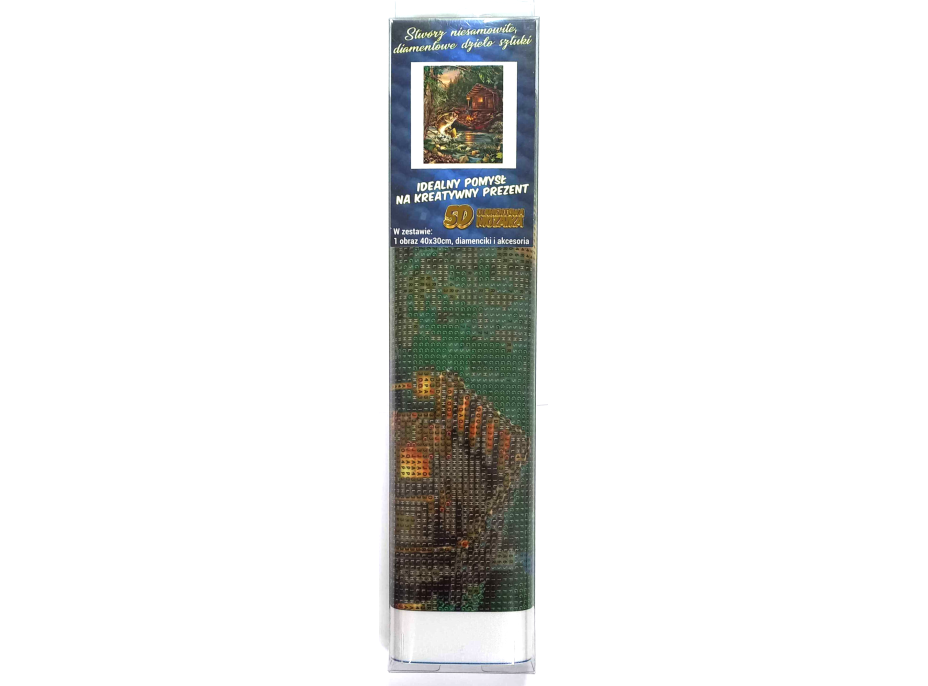 NORIMPEX Diamantové maľovanie Rybárska chata 30x40cm