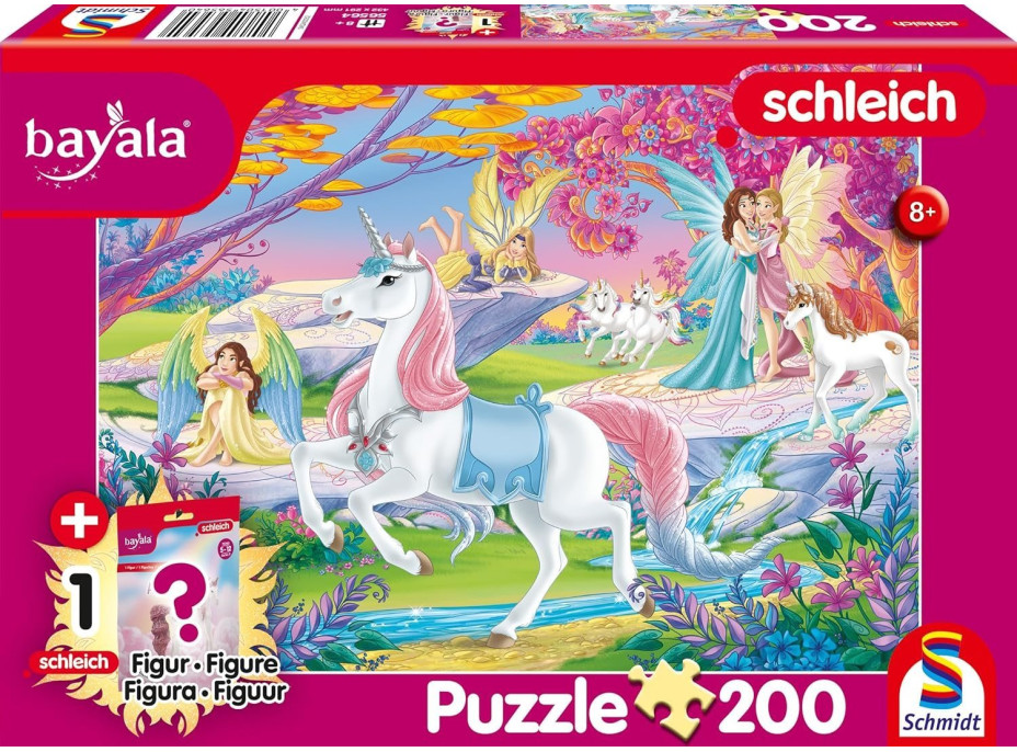 SCHMIDT Puzzle Bayala: Kúzelní elfovia 200 dielikov + figúrka Schleich