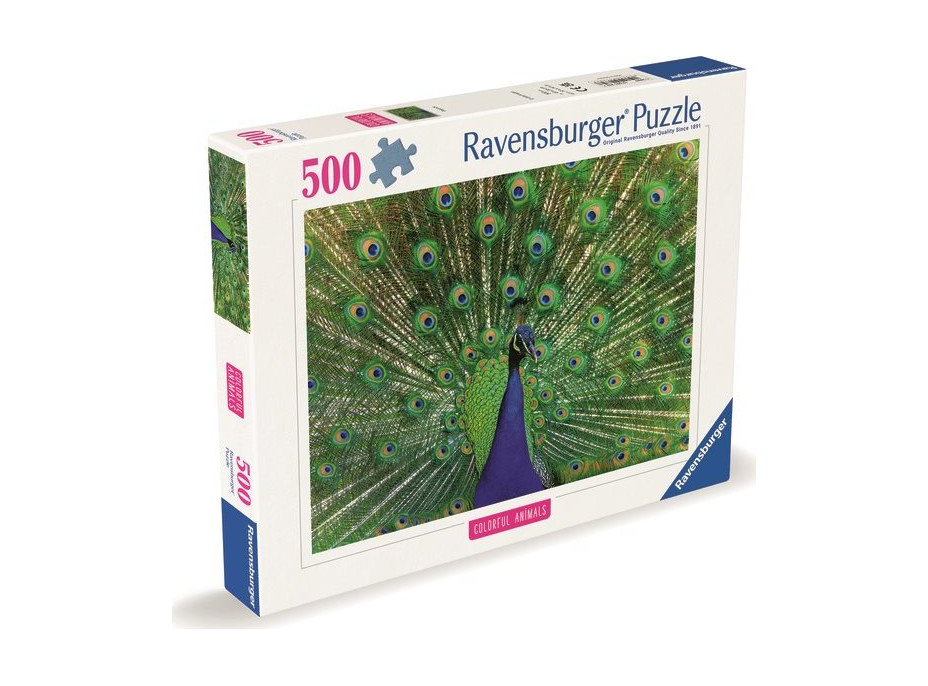 RAVENSBURGER Puzzle Majestátny páv 500 dielikov