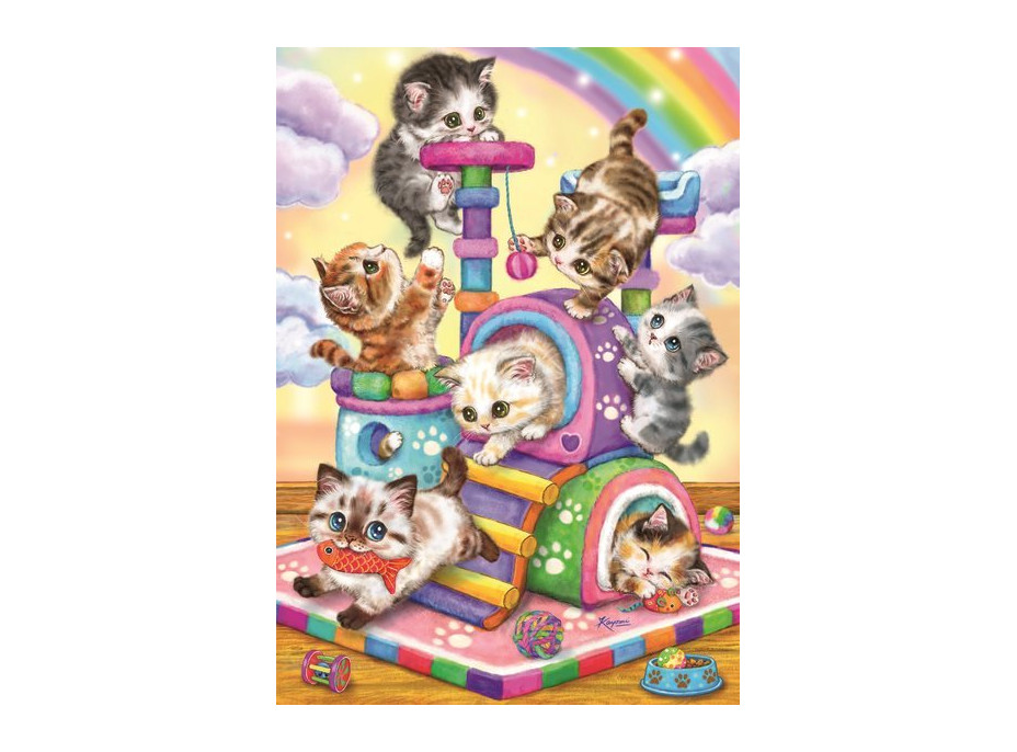 RAVENSBURGER Puzzle Hravé mačiatka 35 dielikov