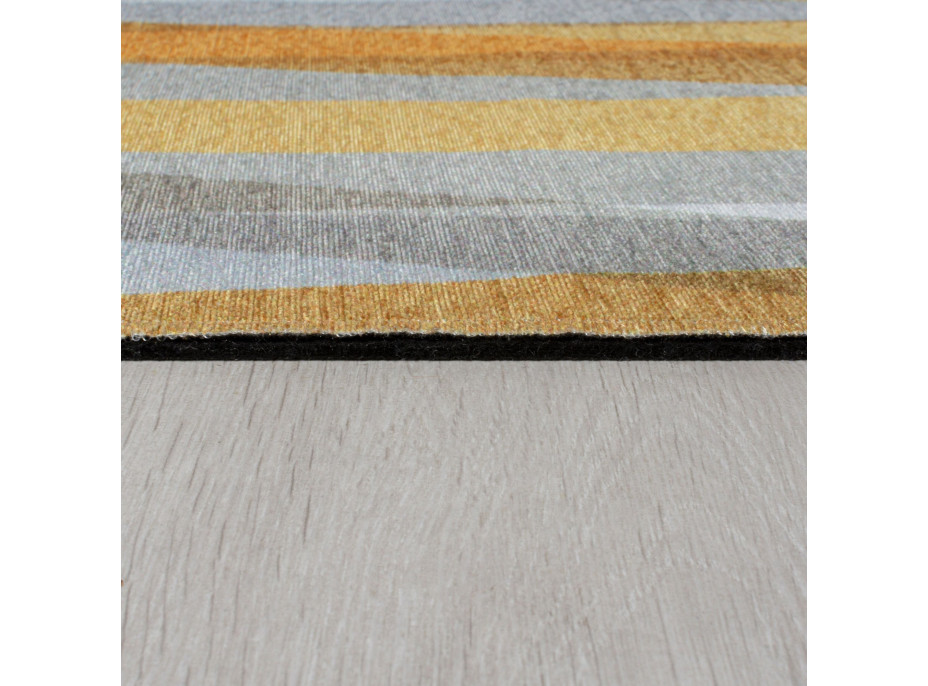 Kusový koberec Match Isabella Stripe Grey/Ochre