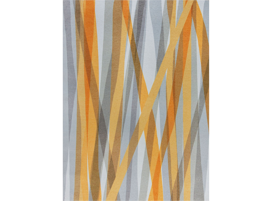 Kusový koberec Match Isabella Stripe Grey/Ochre