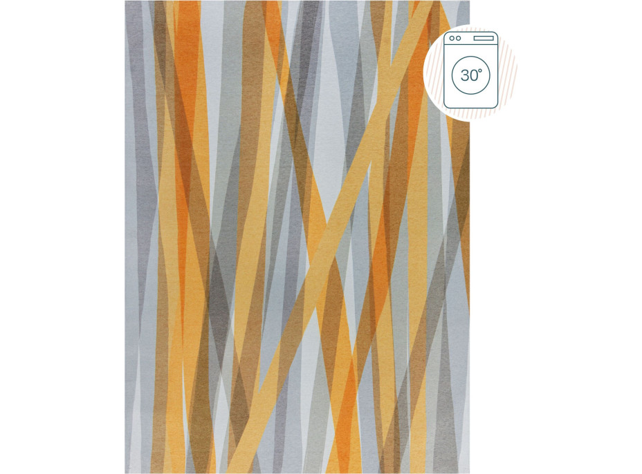 Kusový koberec Match Isabella Stripe Grey/Ochre