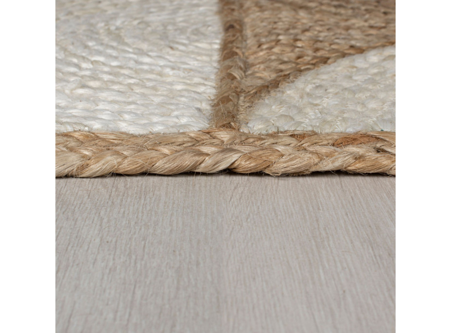 Kusový koberec Ella Jute Eclipse Natural/White