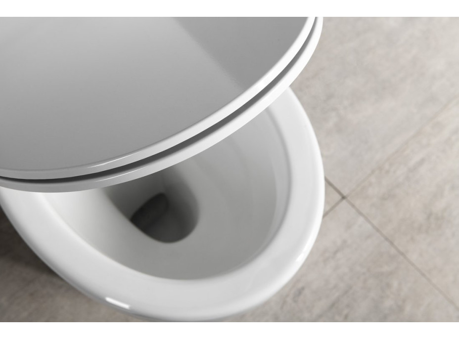 Aqualine MANUEL WC kombi, dvojtlačidlo 3/6l, spodný odpad, biela PS8814