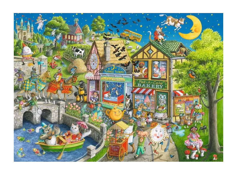 RAVENSBURGER Puzzle Mother Gooseville 1000 dielikov