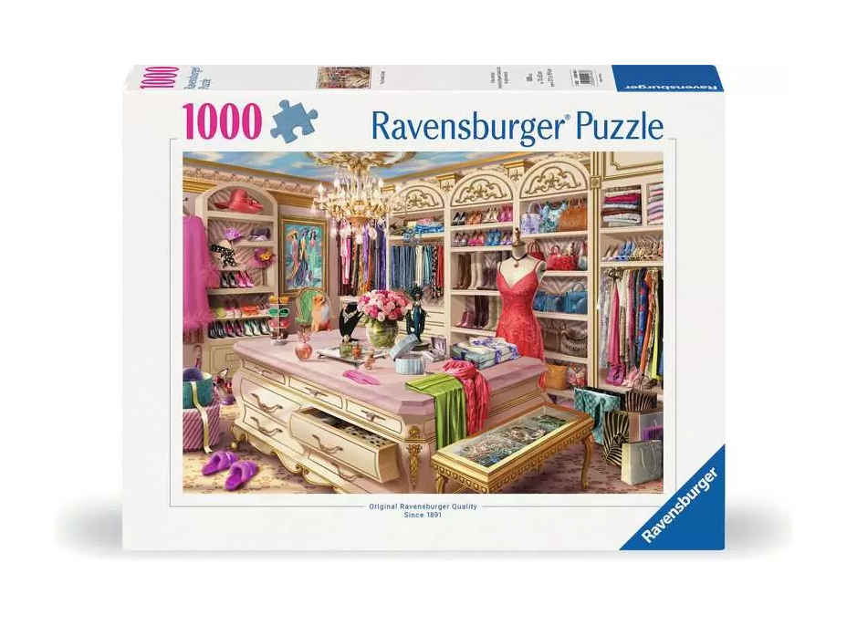RAVENSBURGER Puzzle Očarujúce šatník 1000 dielikov