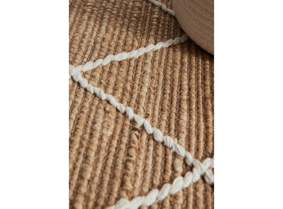 Kusový koberec Kunu 106208 Natural Gold White