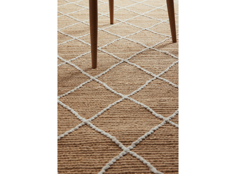 Kusový koberec Kunu 106208 Natural Gold White