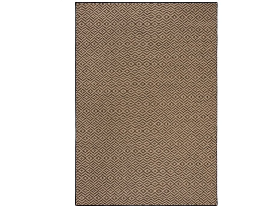 Kusový koberec Geometric Jute Black