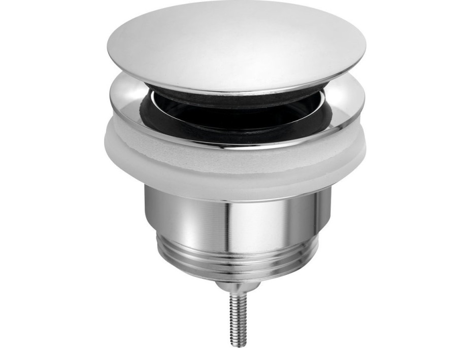 Omp Tea Umývadlová výpusť 5/4“, click-clack, veľká zátka, 10-45mm, chróm 7532.310.5