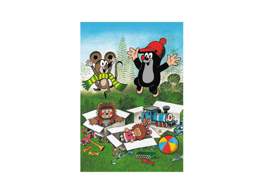 Dino Puzzle Krtko sa raduje 2x48 dielikov