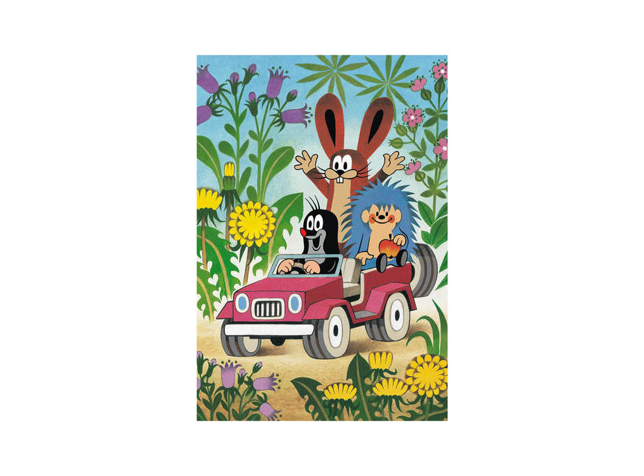 Dino Puzzle Krtko sa raduje 2x48 dielikov
