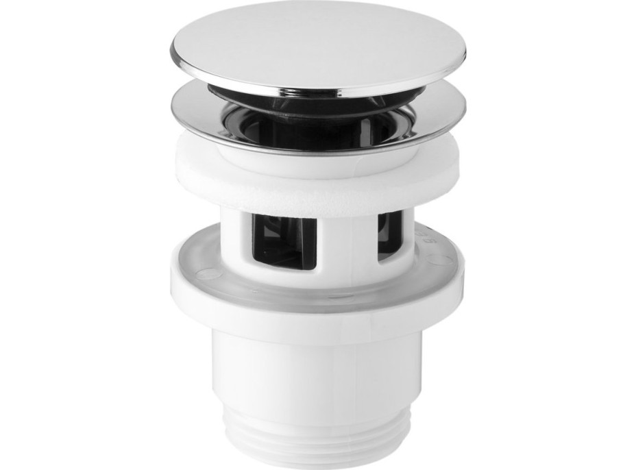 Bruckner Umývadlová výpusť 5/4“, click-clack, veľká zátka, 32-52mm, ABS/chróm 151.309.1