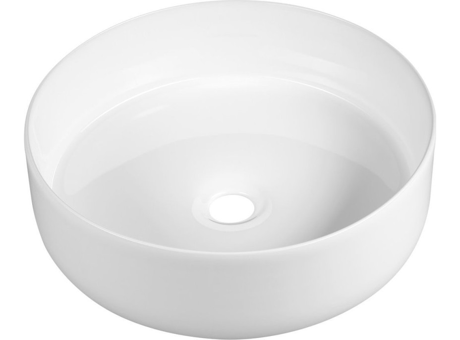 Sapho FIASTRA keramické umývadlo na dosku, Ø 40cm, biela FT801