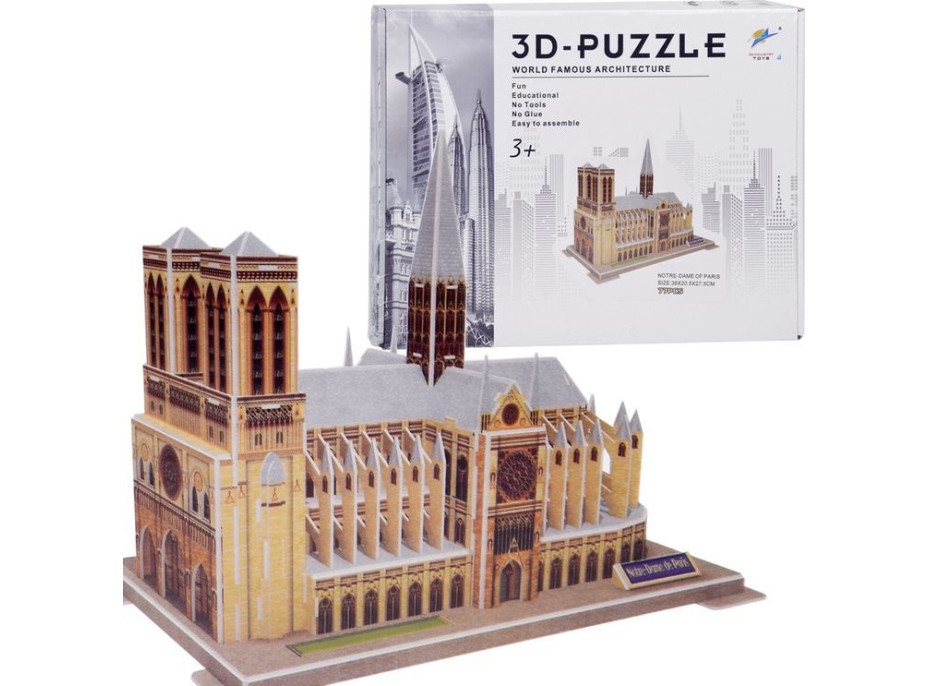 JOKOMISIADA 3D puzzle Katedrála Notre Dame, Paríž 77 dielikov