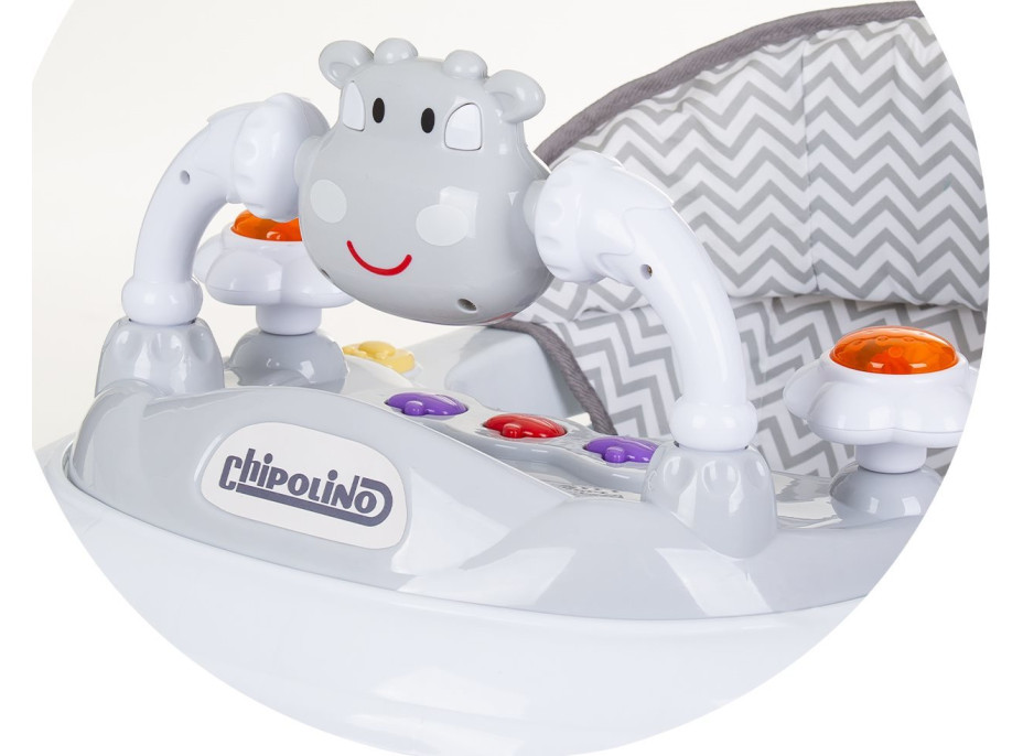 CHIPOLINO Chodítko interaktívne Little Cow Grey