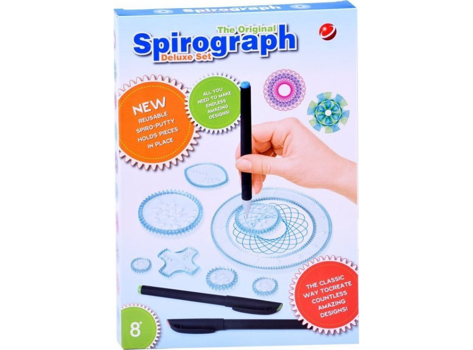 PIXINO Set kresliacich šablón - spirograf