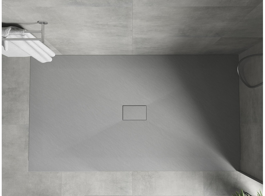 Sprchová SMC vanička MEXEN HUGO 100x170 cm - šedá, 42611017