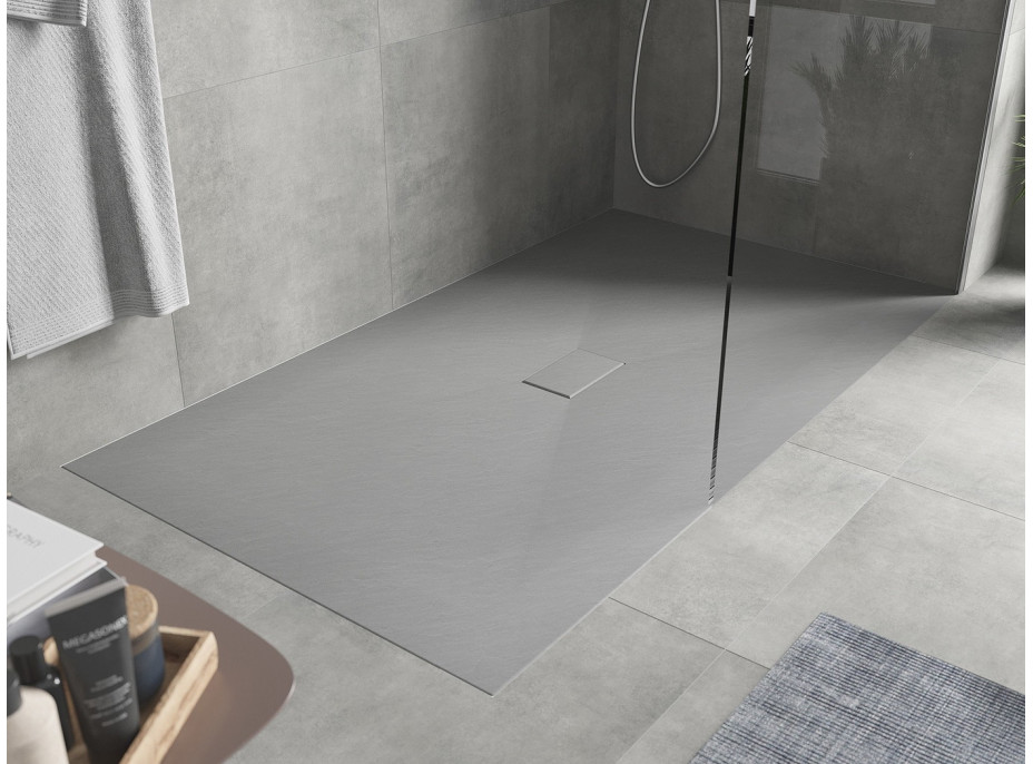 Sprchová SMC vanička MEXEN HUGO 100x150 cm - sivá, 42611015