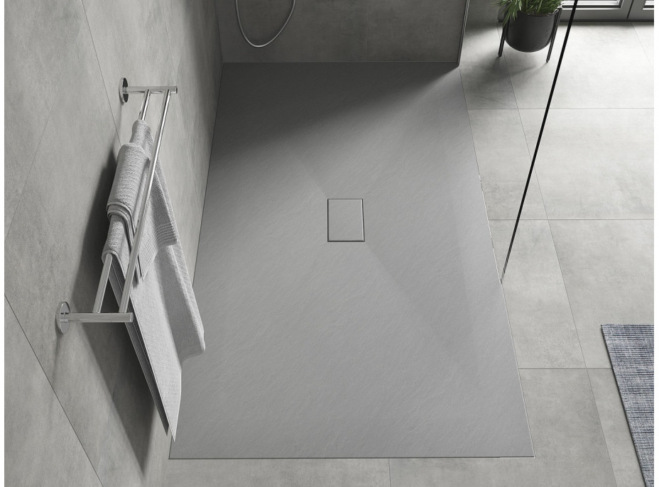 Sprchová SMC vanička MEXEN HUGO 100x180 cm - šedá, 42611018