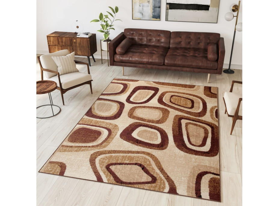 Kusový koberec TAPIS Pebbles - krémový