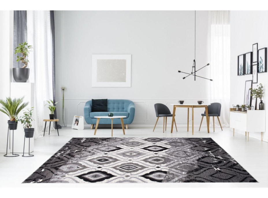 Moderný kusový koberec MATRA antracitový H109B