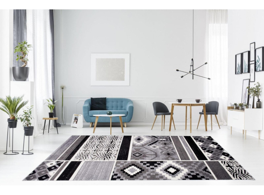 Moderné kusový koberec MATRA šedý H110