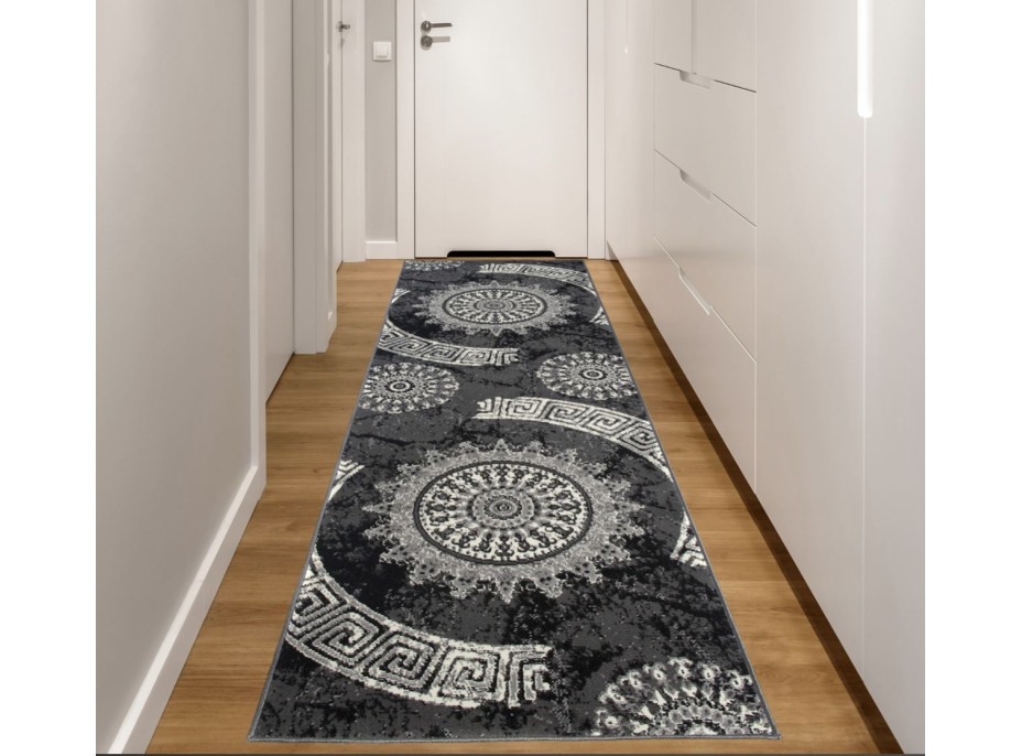 Behúň TAPIS Rosette - tmavo šedý