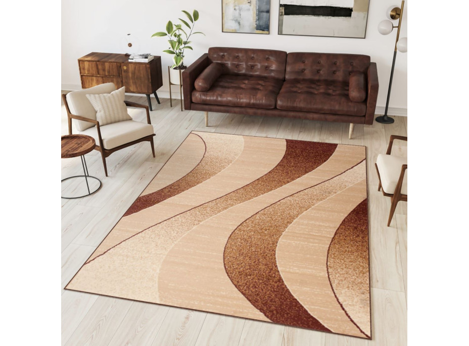 Kusový koberec TAPIS Waves - svetlo béžový