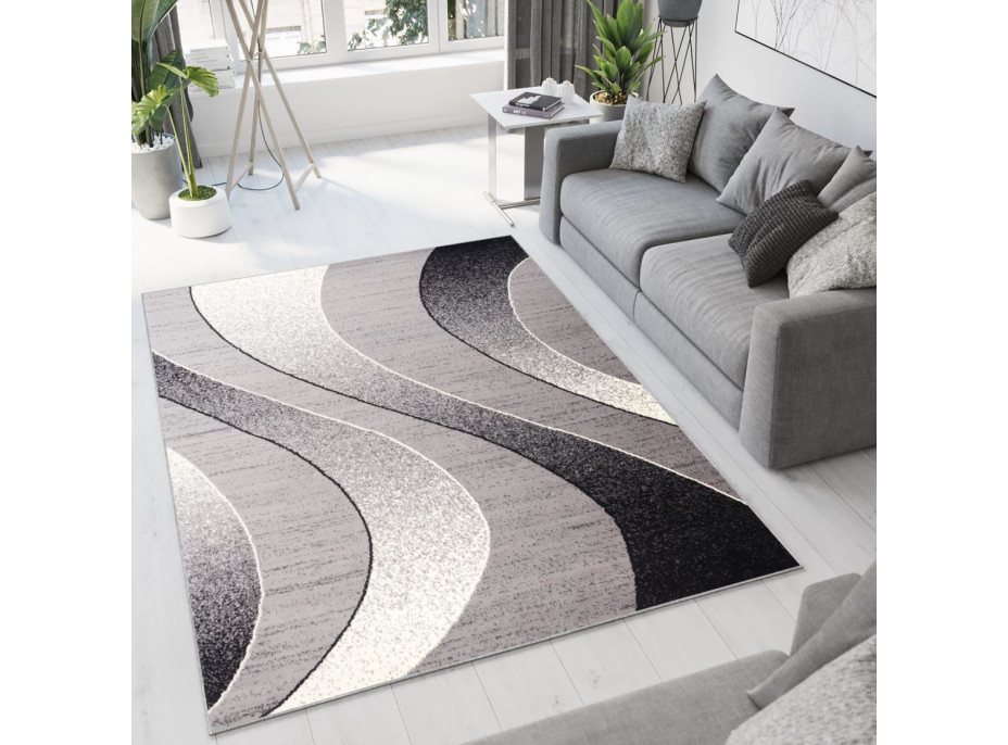 Kusový koberec TAPIS Waves - svetlo šedý