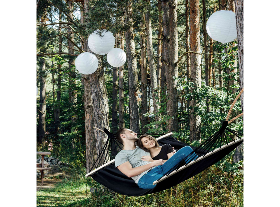 Závesná hojdacia sieť ULTIMATE XXL 200x150 cm - grafitová