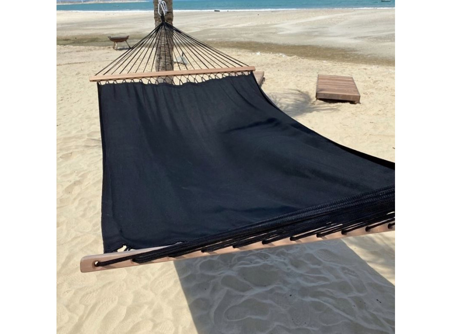 Závesná hojdacia sieť ULTIMATE XXL 200x150 cm - grafitová