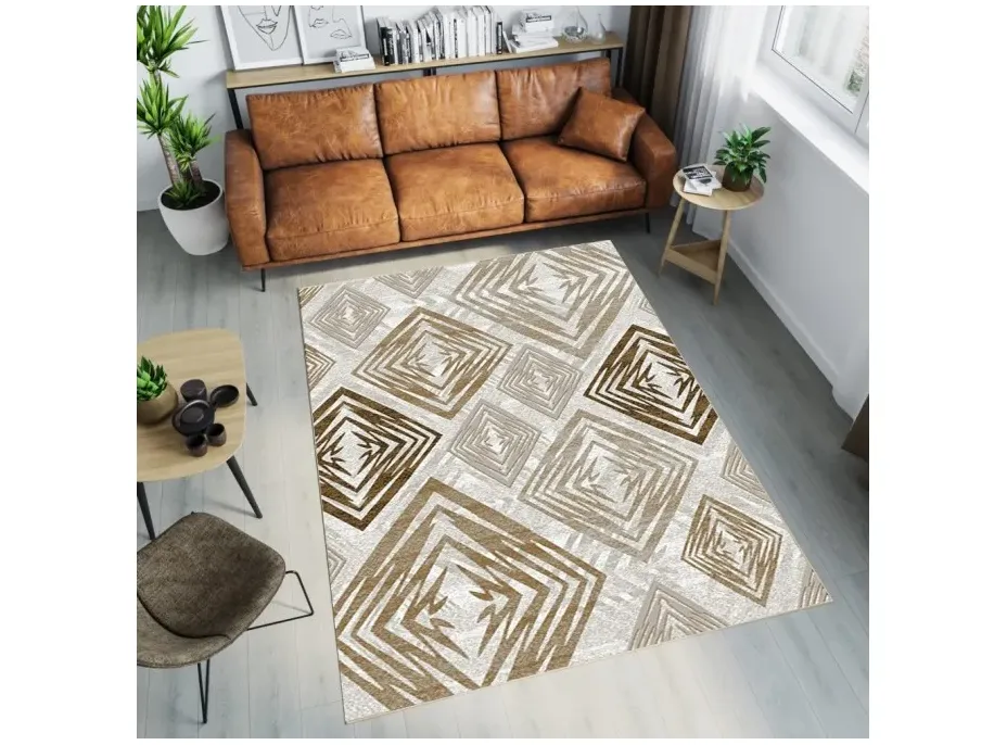 Kusový koberec TANGO Rhombus - krémový/béžový