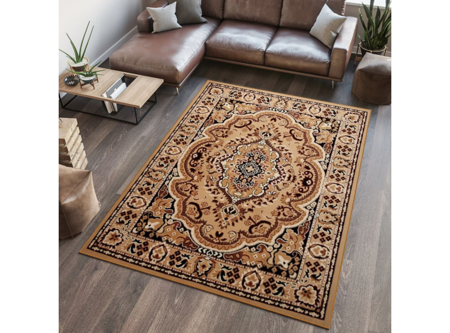 Kusový koberec ATLAS Orient - tmavo béžový/hnedý