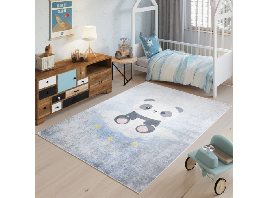 Detský koberček EMMA - Panda na mráčiku