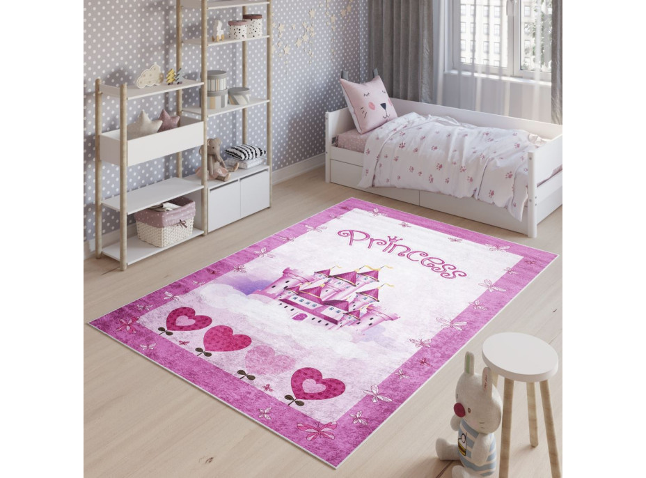 Detský koberec EMMA - Zámok pre princeznú