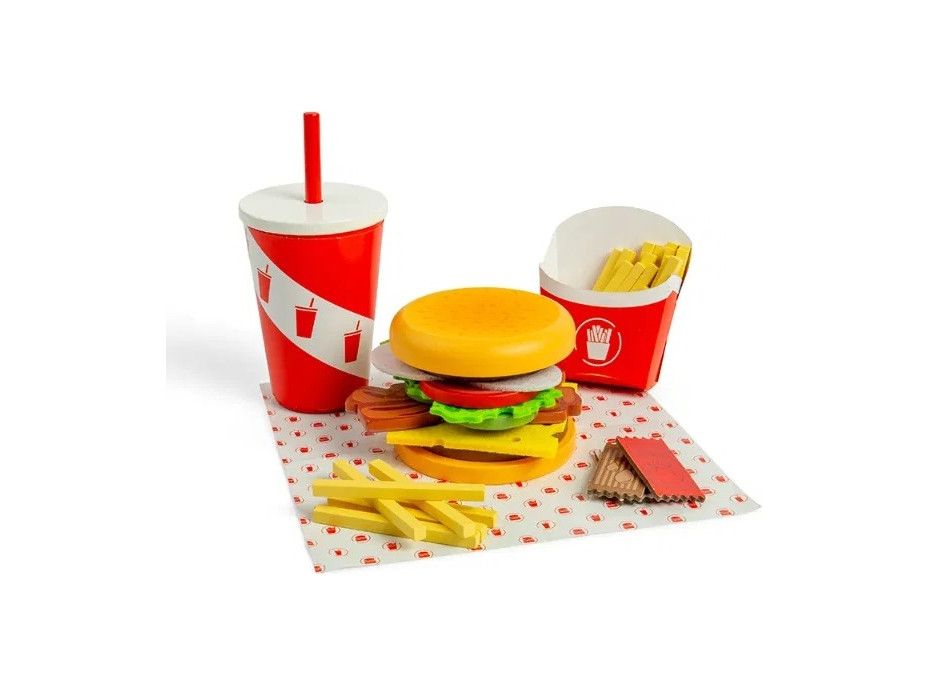 Bigjigs Toys Sada Burger a hranolky