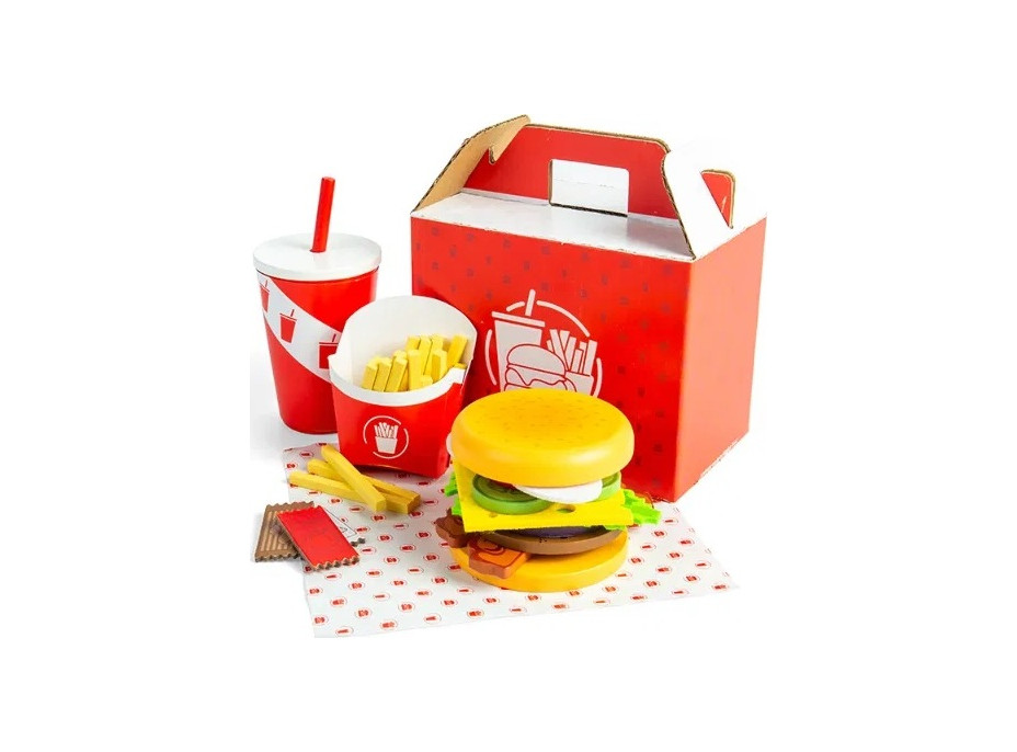 Bigjigs Toys Sada Burger a hranolky