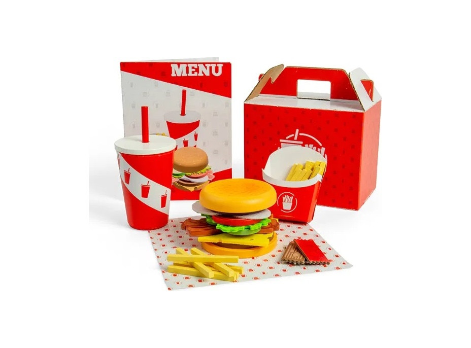 Bigjigs Toys Sada Burger a hranolky