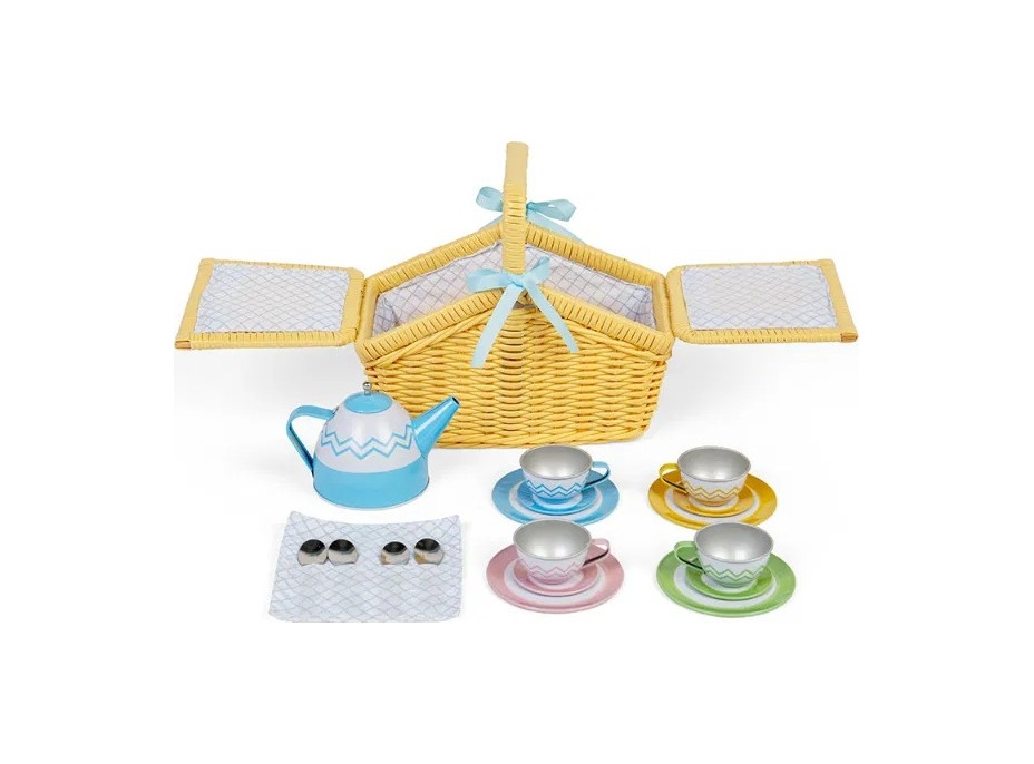 Bigjigs Toys Pikniková sada v košíku