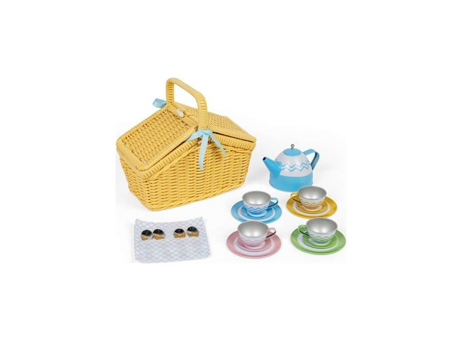 Bigjigs Toys Pikniková sada v košíku