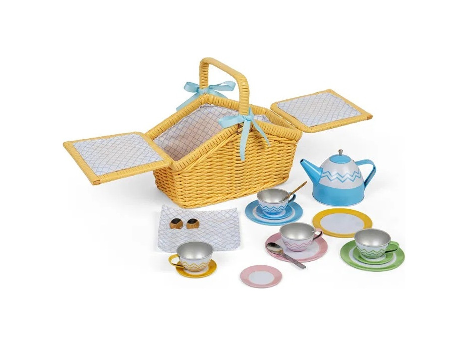 Bigjigs Toys Pikniková sada v košíku